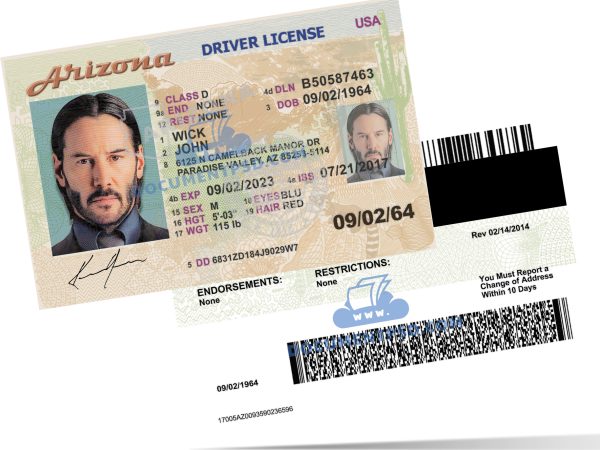 Arizona Driver License PSD Template