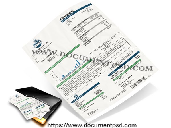 municipal utility statement United States PSD Template