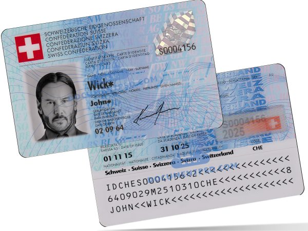 Switzerland ID CARD PSD Template