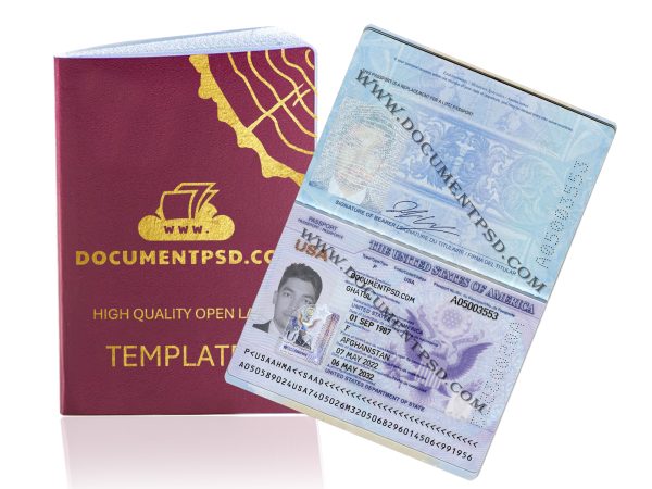 USA PASSPORT NEW BEST QUALITY PSD Template