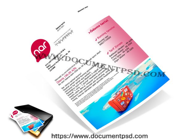 Nar Phone bill Azerbaijan