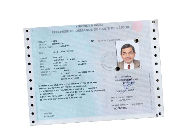 French France Residence Permit Resident Permit_carte de séjour