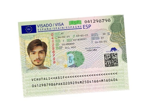 Spain Visa PSD Template