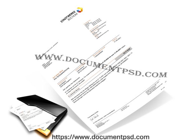 Stadtwerke Bochum Final Invoice