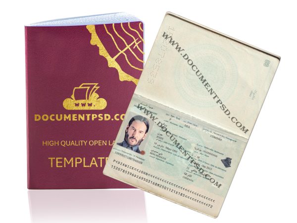 Algeria Passport PSD Template