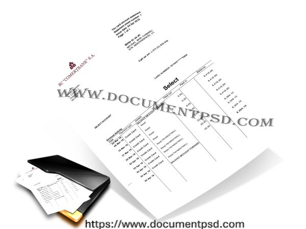 BC "Comerțbank" S.A. Moldova. PSD Template