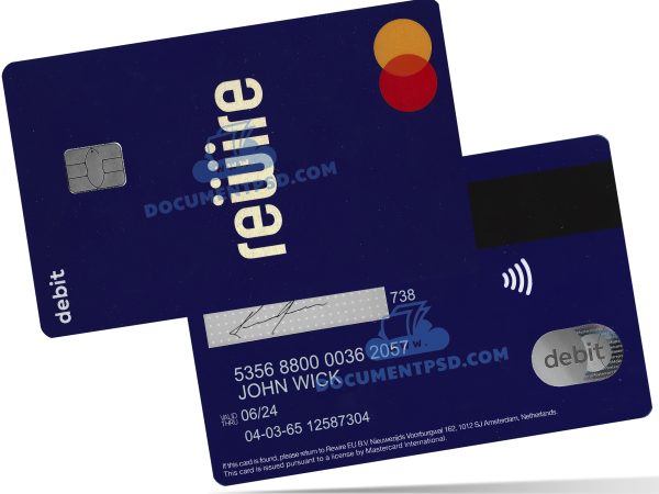 Rewire Debit Mastercard Netherlands PSD Template