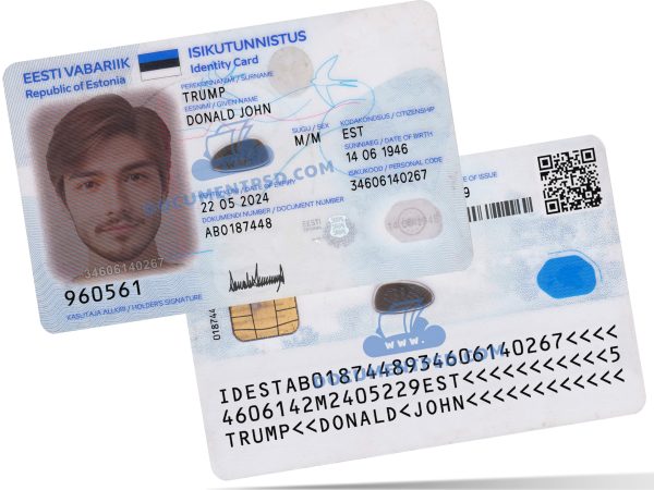 Estonia ID Card 2018 PSD Template