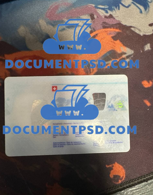 Switzerland Physical ID CARD DM TELEGRAM FOR ORDER