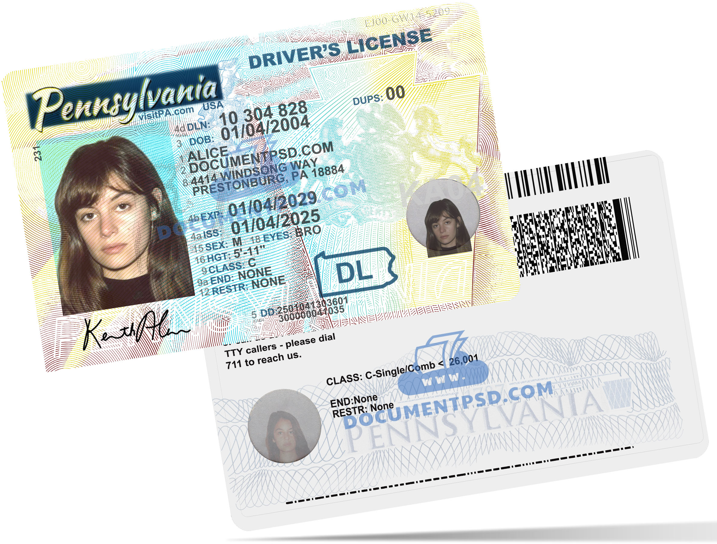 PENNSYLVANIA 2022 NEW PSD Template