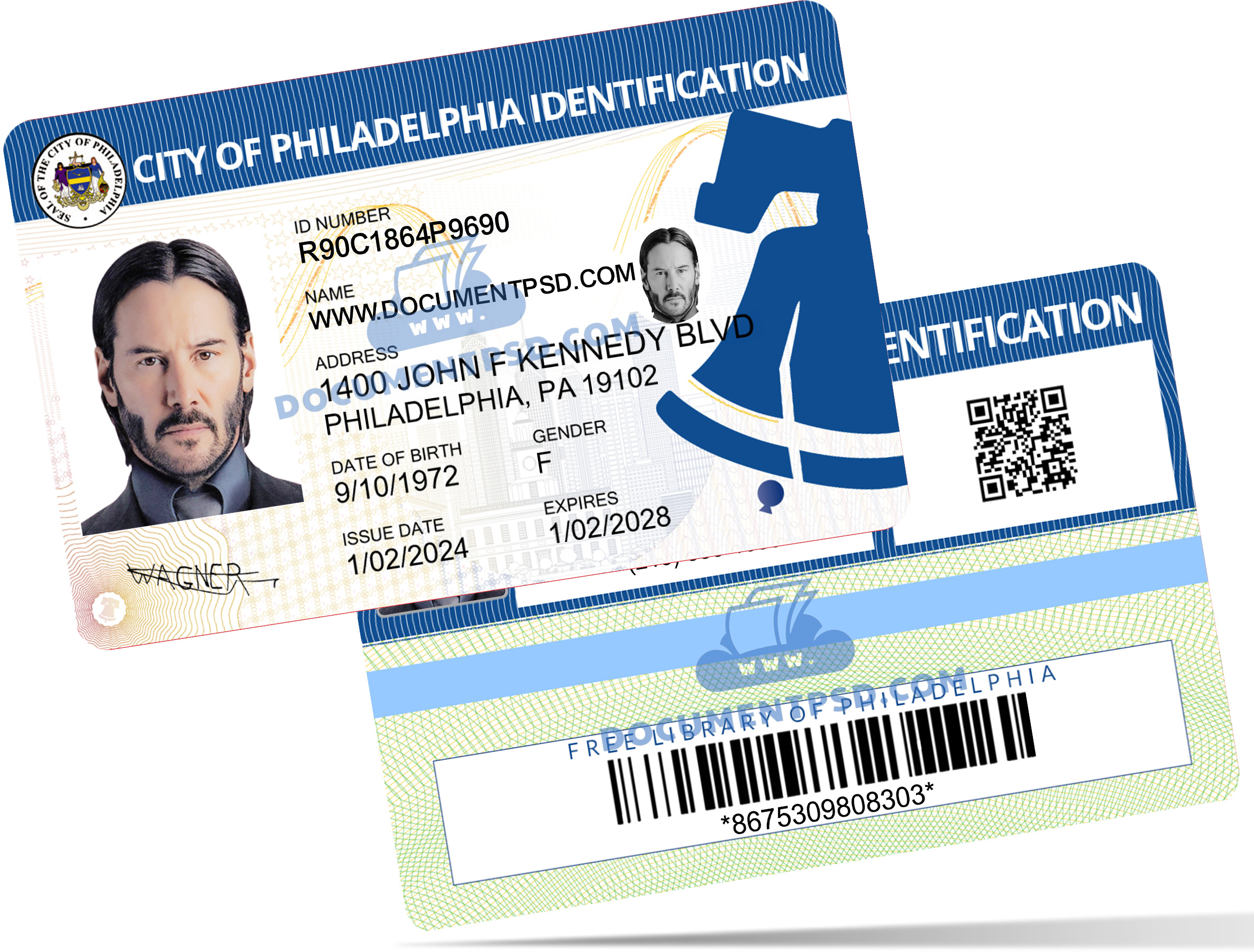 City of Philadelphia Identification PSD Template
