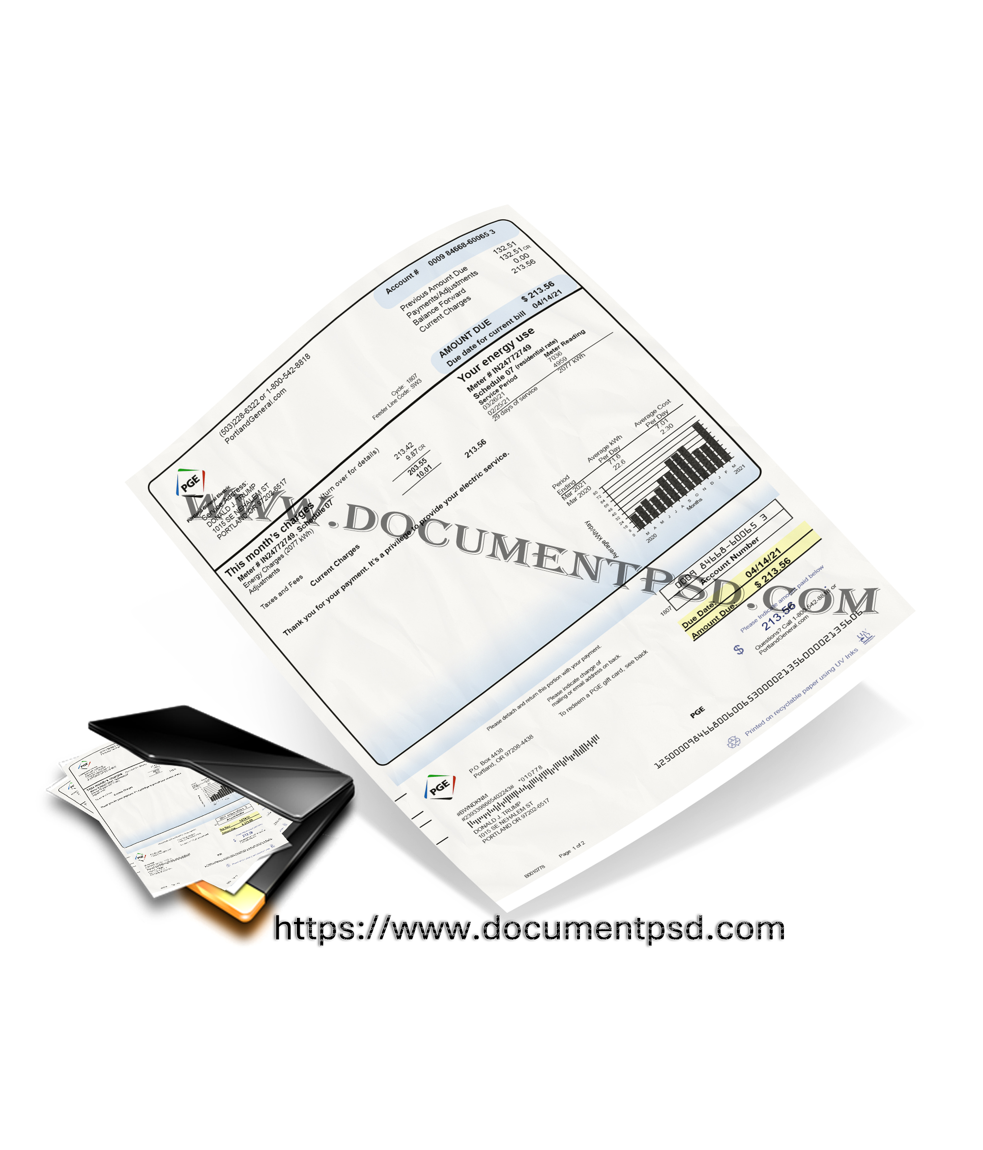 Portland General Electric Statement Oregon PSD Template