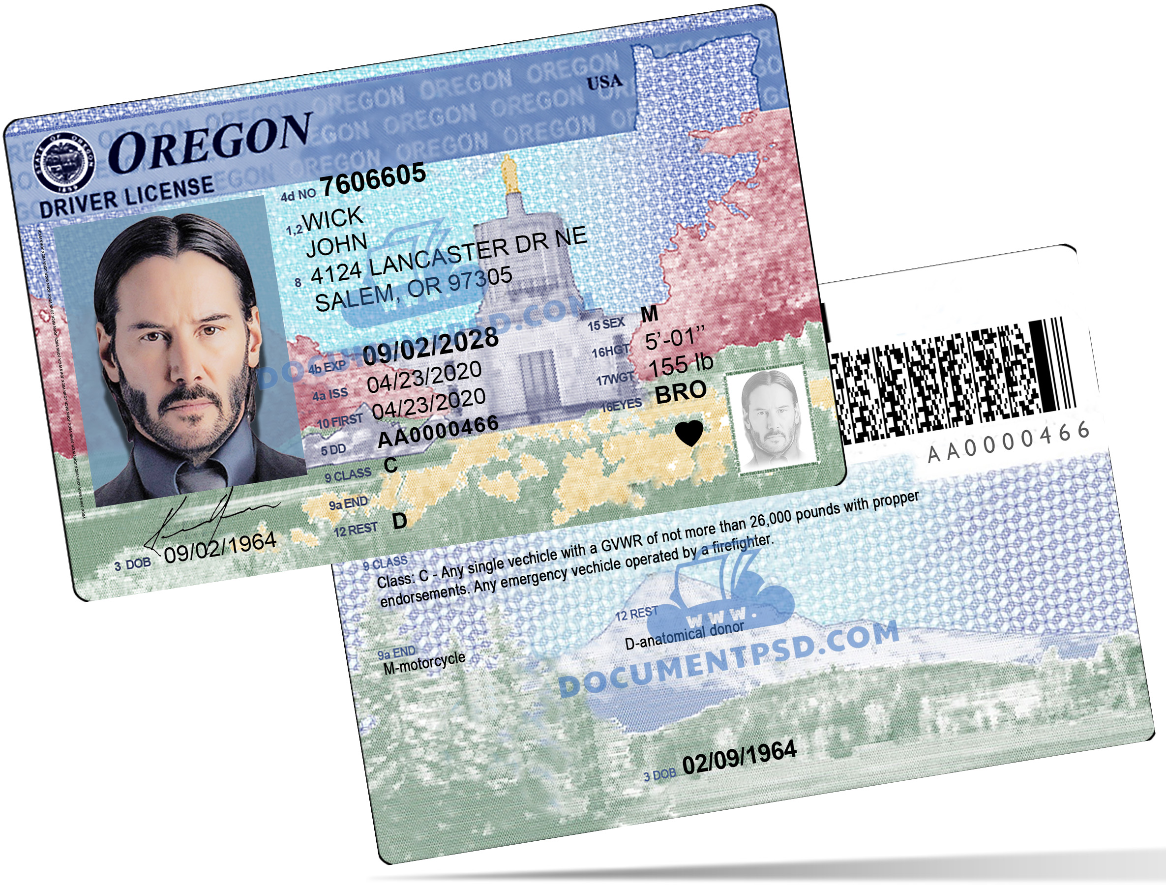 Ogeron Driver License NEW
