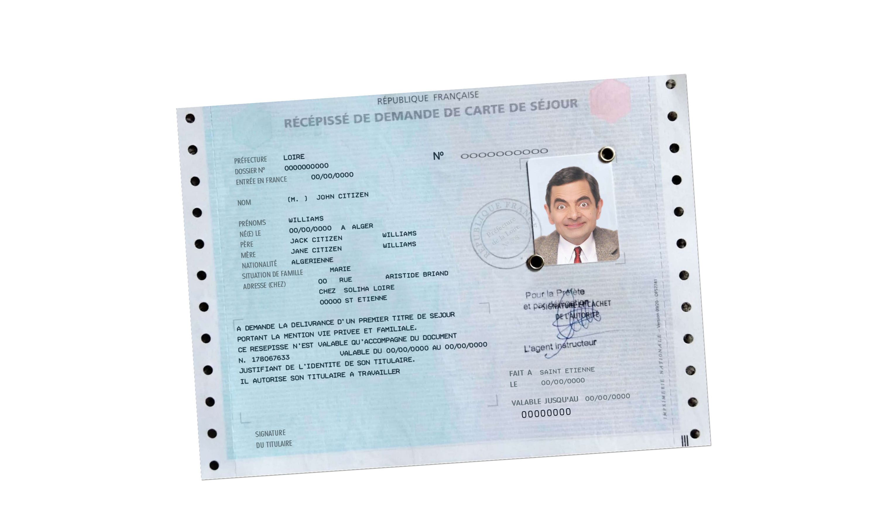 French France Residence Permit Resident Permit_carte de séjour