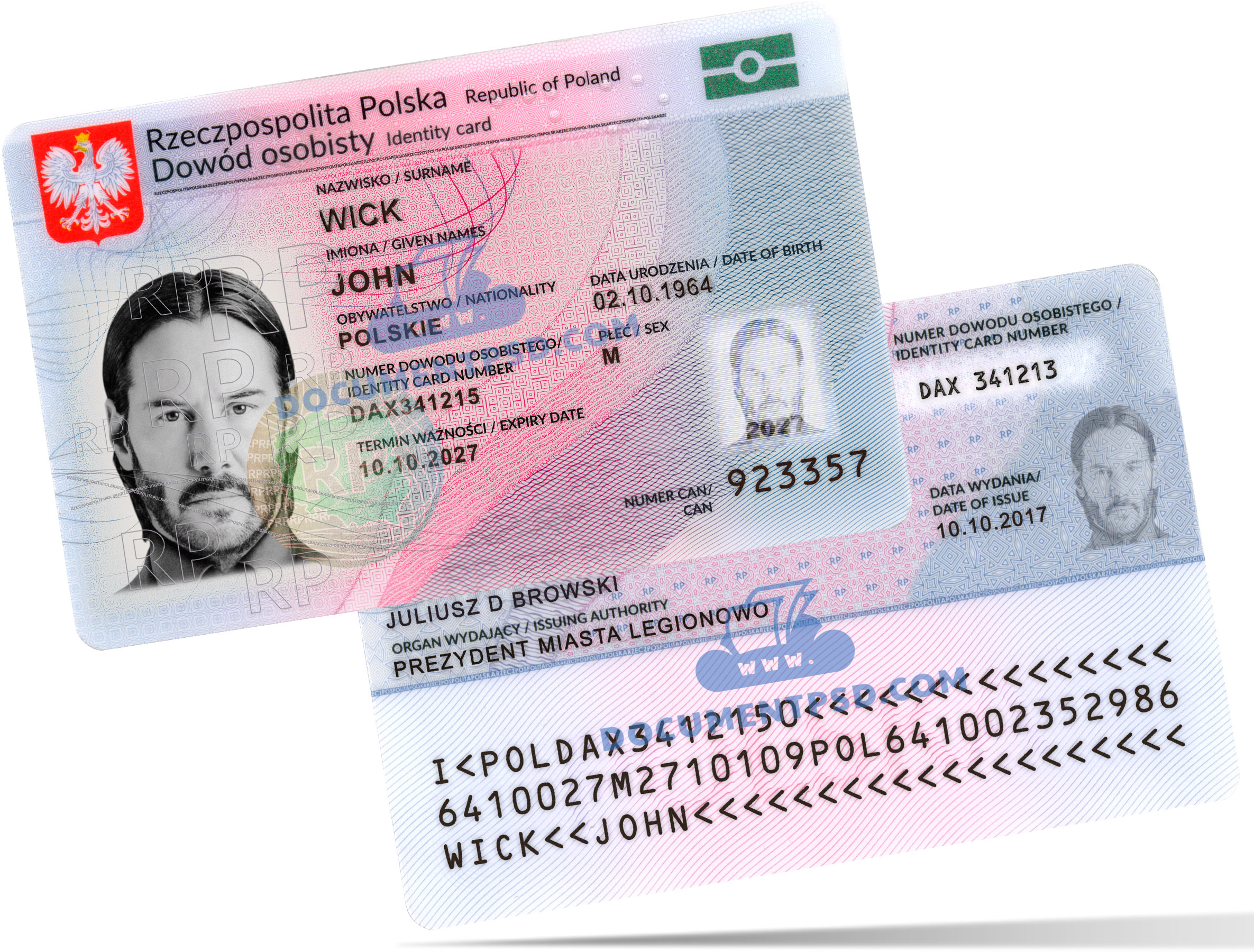 Poland ID Card 2019 PSD Template